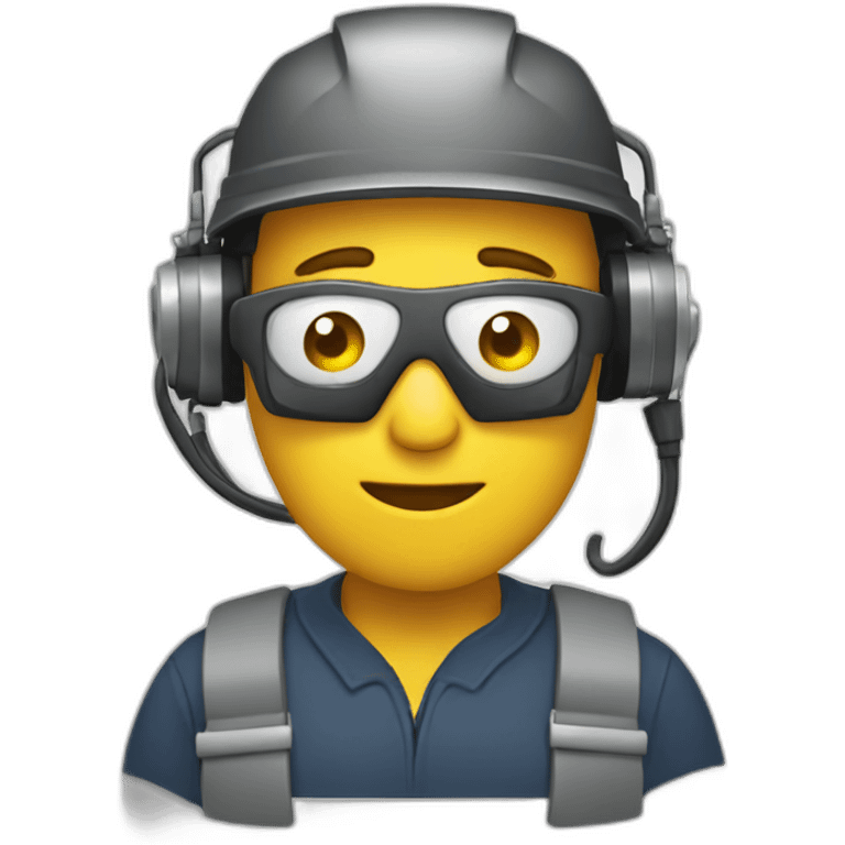 a welder in a call center emoji