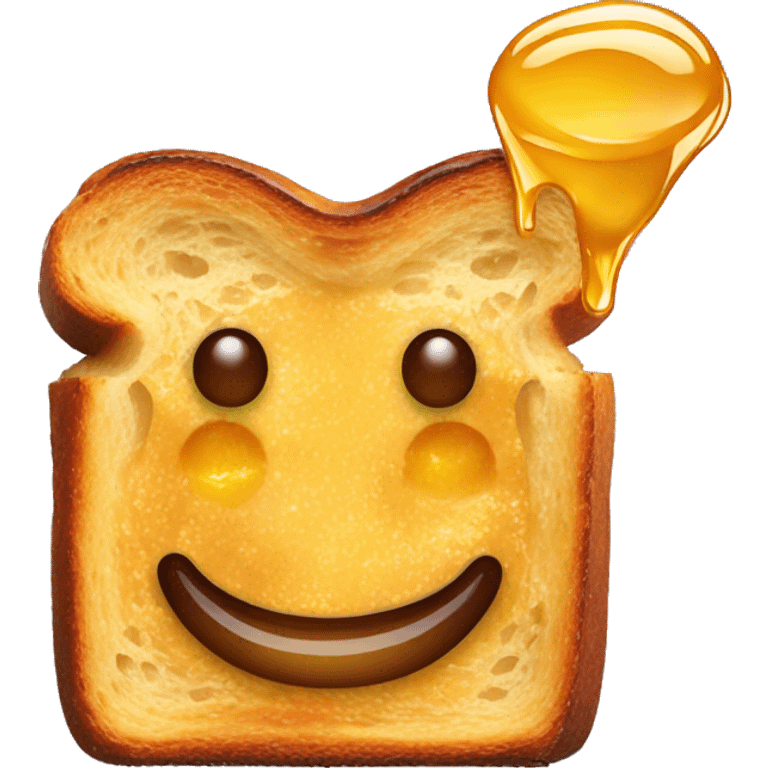 French toast with honey emoji