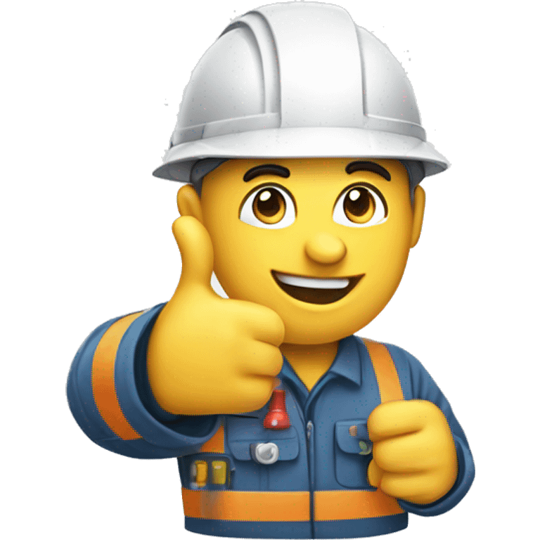 Électrician giving thumbs up emoji