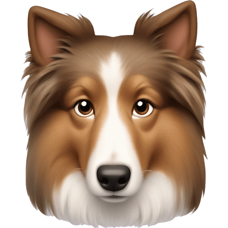 Shetland sheepdog heart emoji