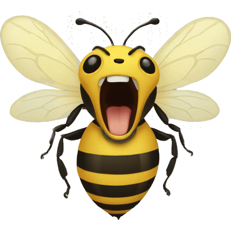 bee scream emoji