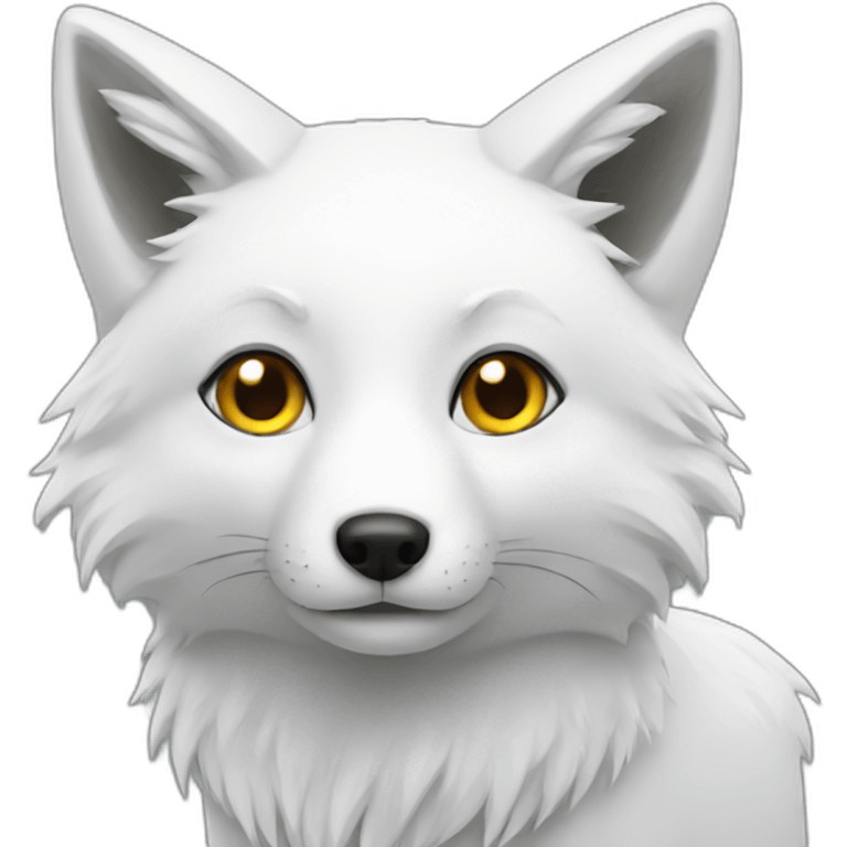 white fox emoji