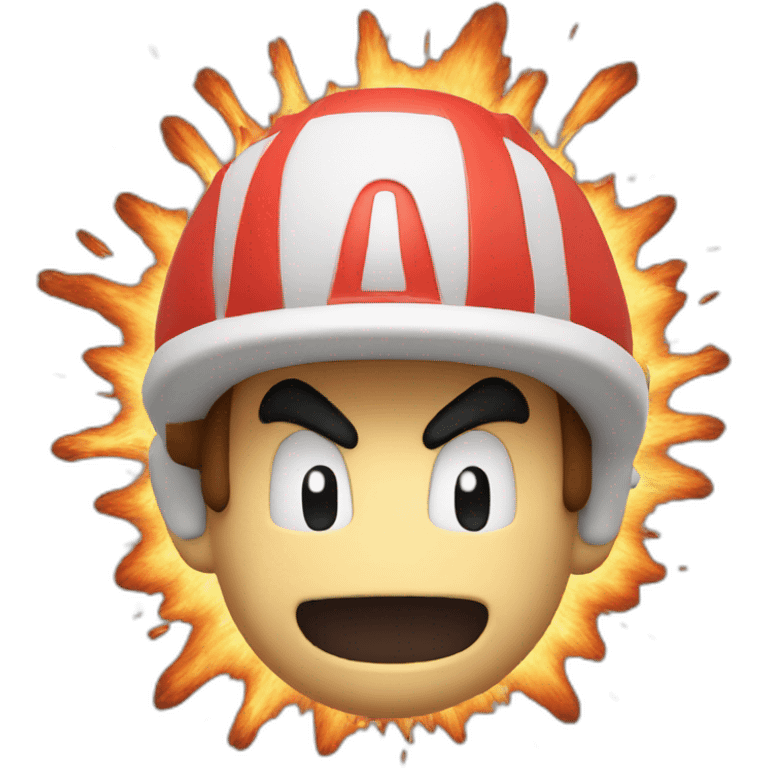 exploding head mario emoji