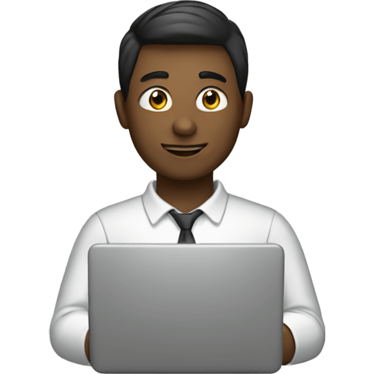 employee with laptop emoji