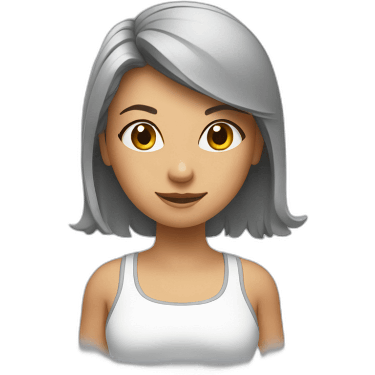 girl booking a crossfit class emoji