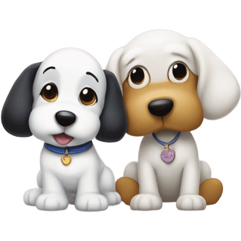 Snoppy and fifi  emoji