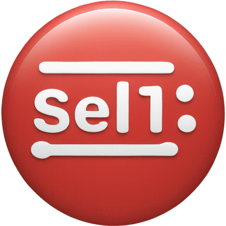 red sell button sign emoji