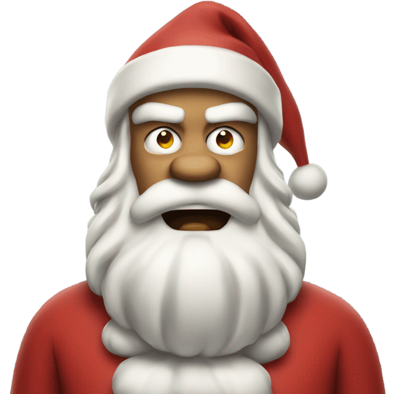 Angry Santa Claus emoji