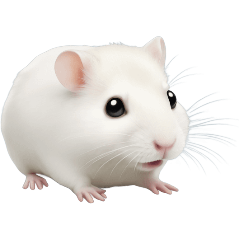 Albino hamster emoji