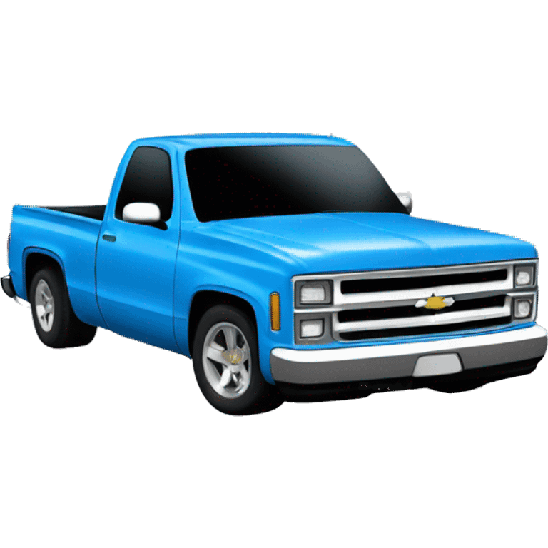 Smurf blue Chevy 1500 emoji