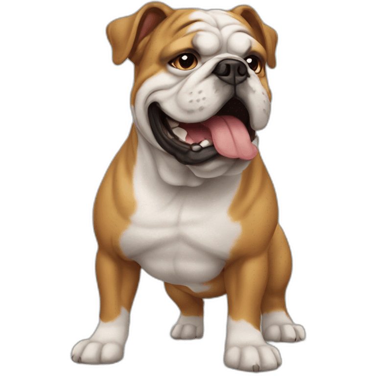 Dog Bulldog full-height emoji