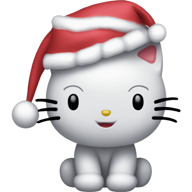 Hello kitty Christmas emoji