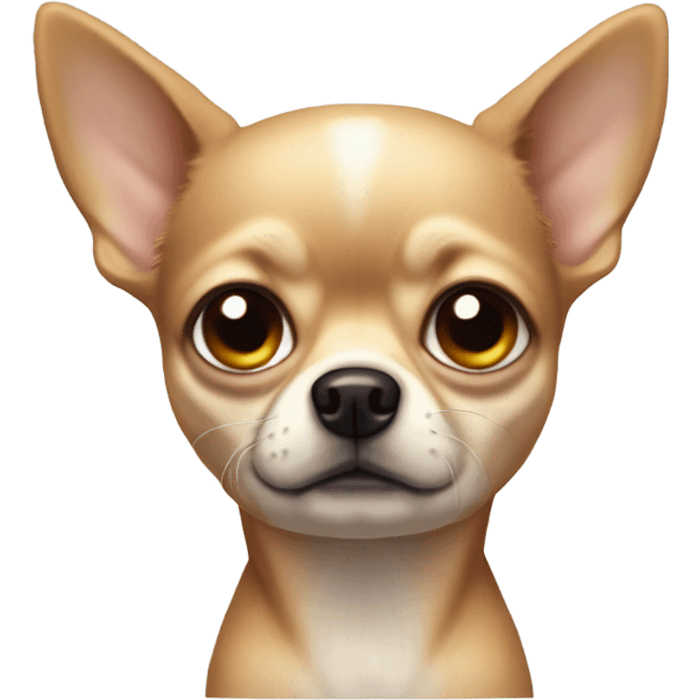 Perro chihuahua llorando emoji