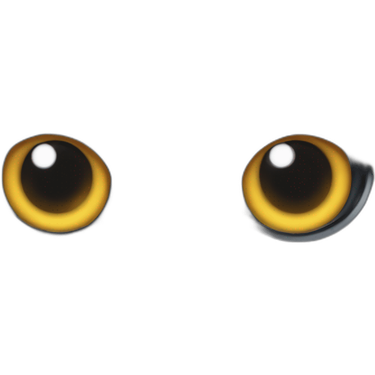 Black cat partially sighted with corneal scarring on both eye emoji