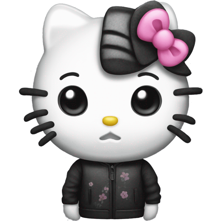 Hello kitty dark  emoji