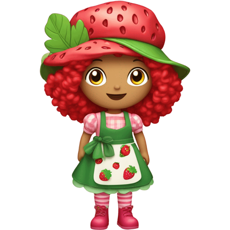 Strawberry shortcake doll emoji