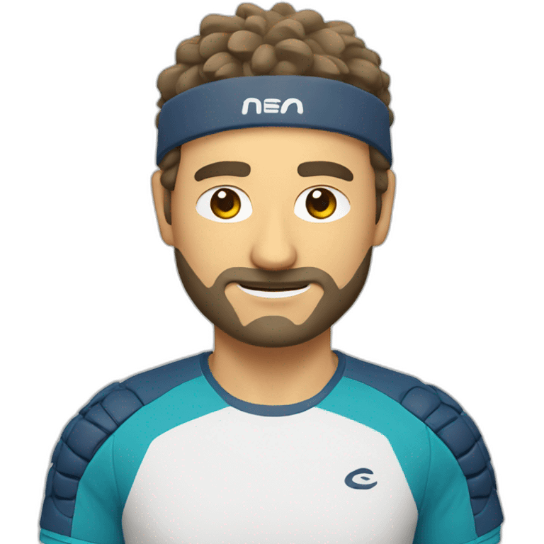 Padel man emoji