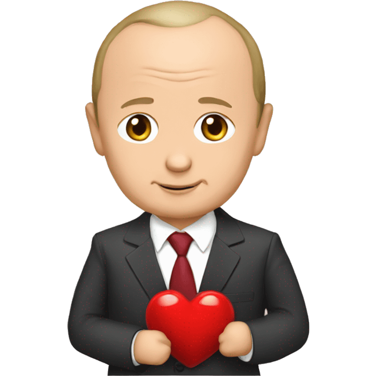 Vladimir Putin and heart emoji