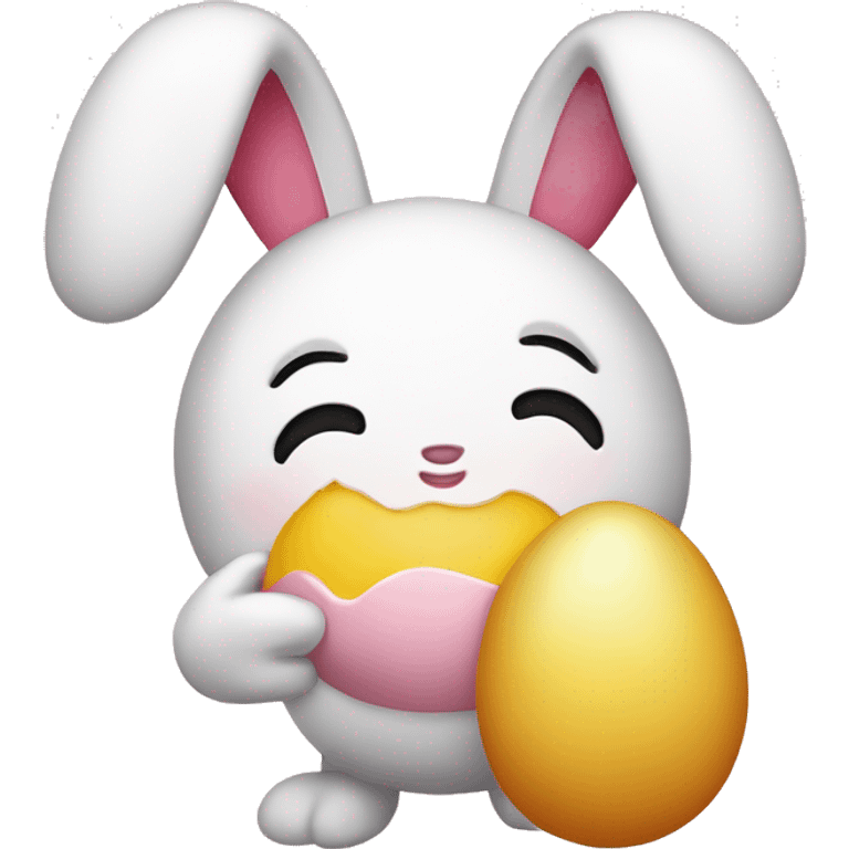 my melody with an egg emoji