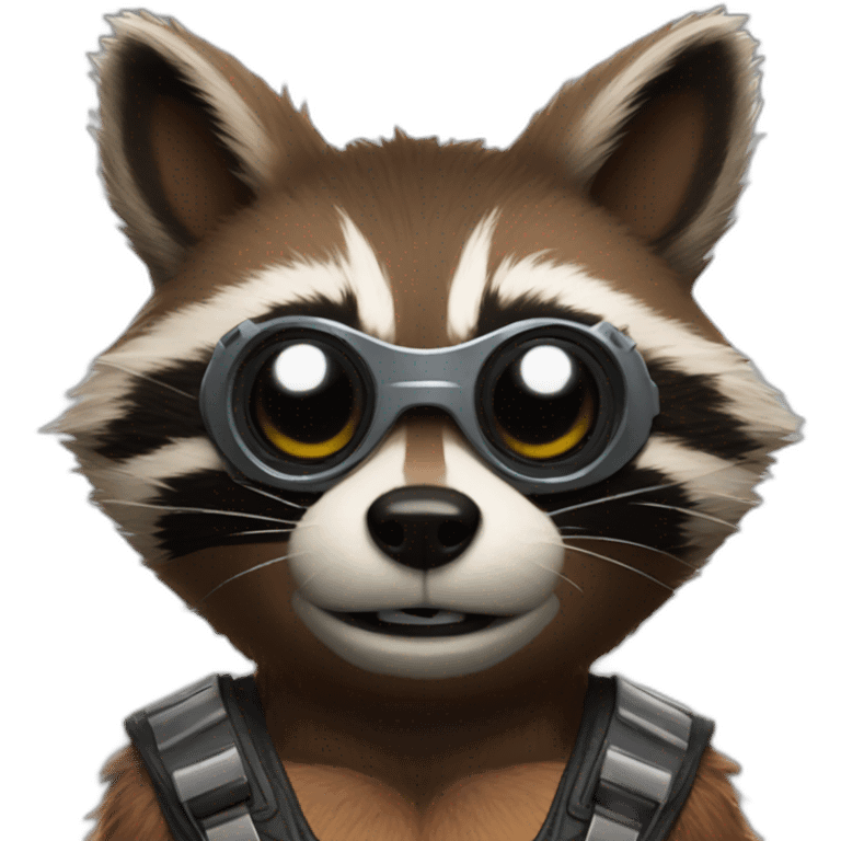 Bikini rocket raccoon emoji