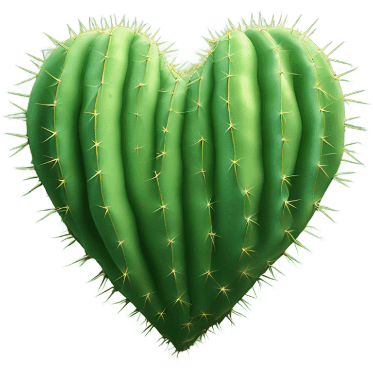 Cactus heart emoji