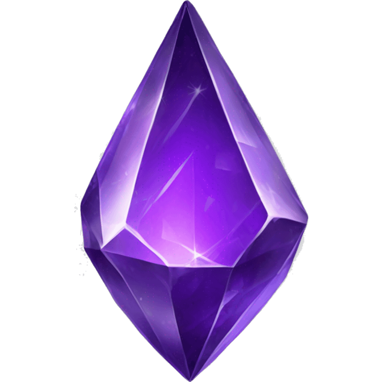 Shiny purple sparkly glass crystal shard emoji