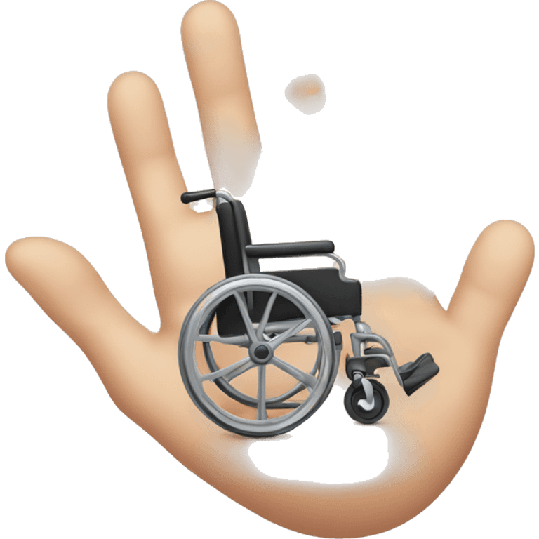 hand with handicap emoji