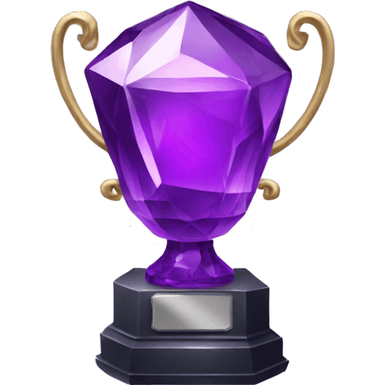 Purple crystal trophy emoji