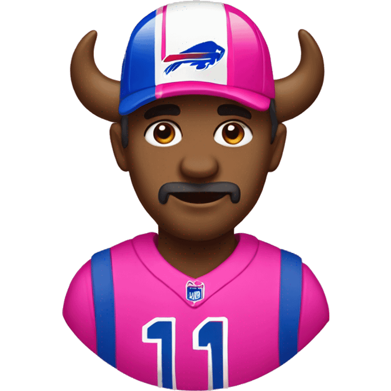 Buffalo bills in pink emoji