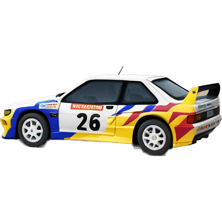 rally car 90s emoji