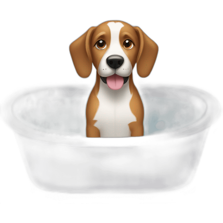 Dog in a Bathtub emoji