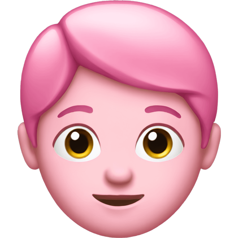 Pink head emoji