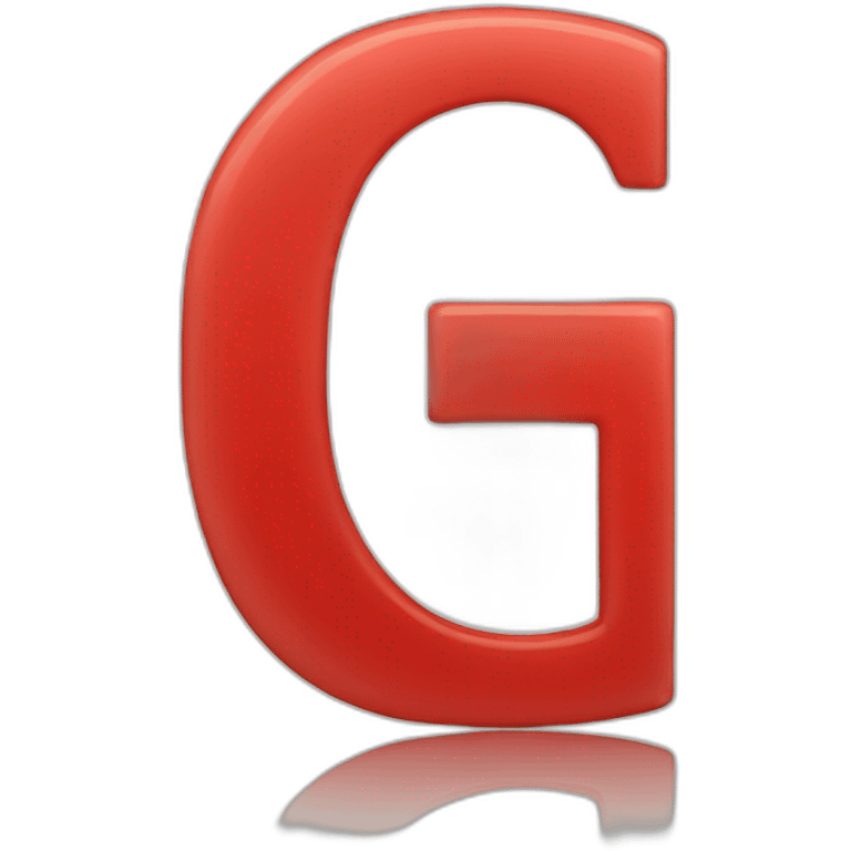 g letter red emoji