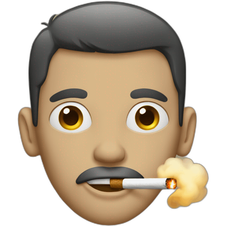 skinny guy smoking emoji