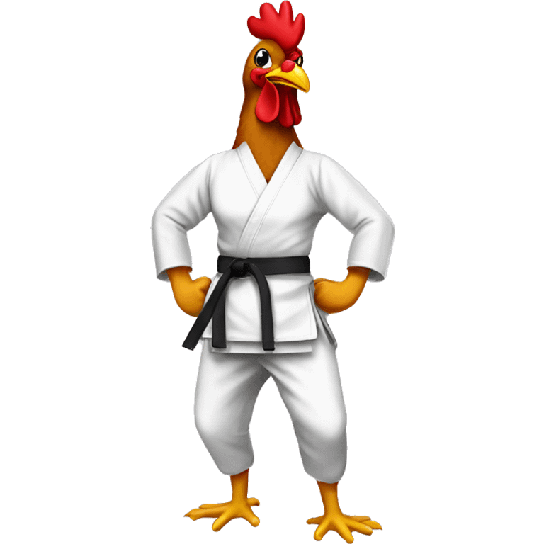 karate female chicken emoji