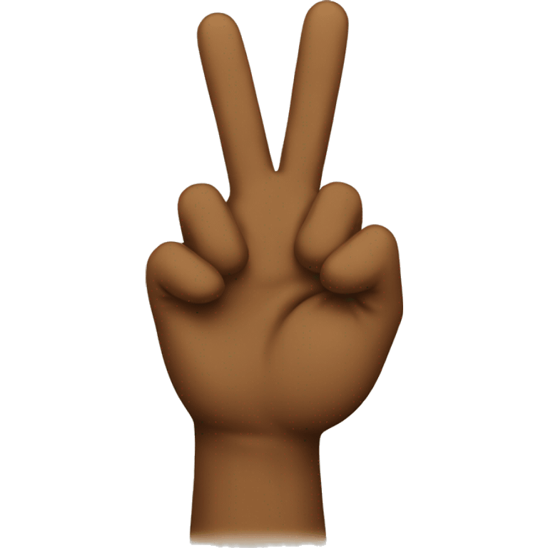 emoji holding up a peace sign emoji