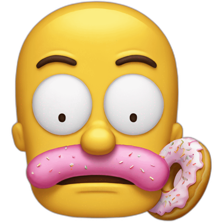 Homer eat donuts emoji