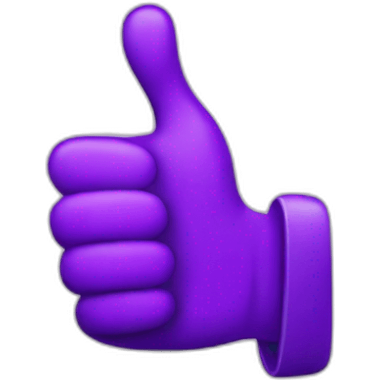 big purple thumb up emoji