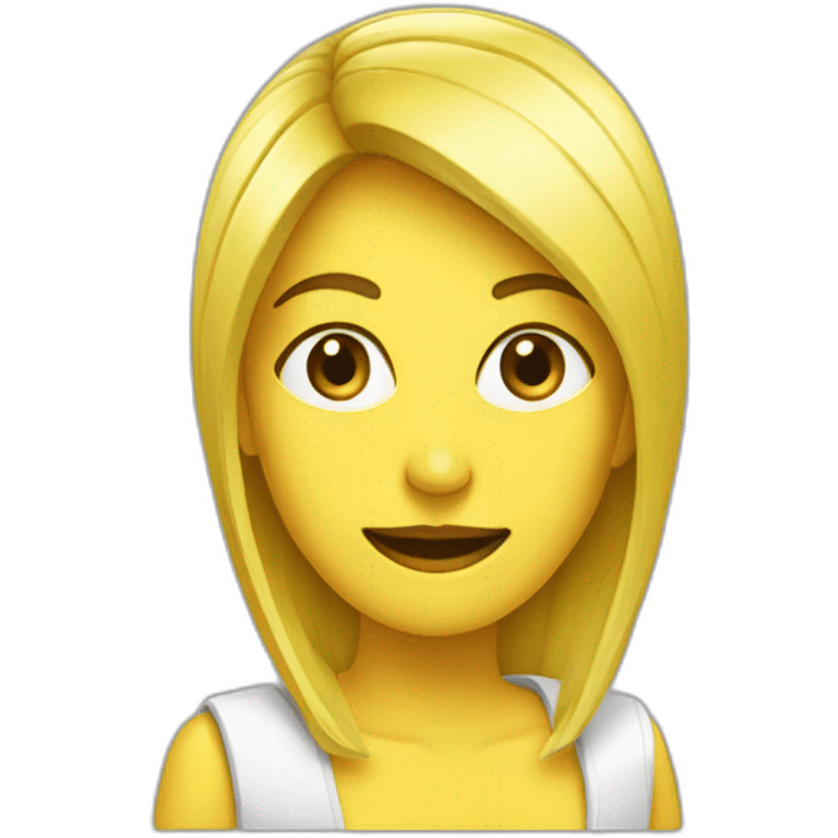 Femme branle banane emoji