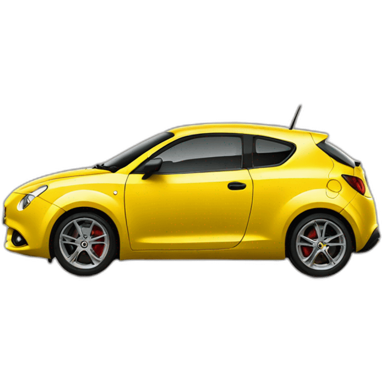 Yellow Alfa Romeo mito back emoji