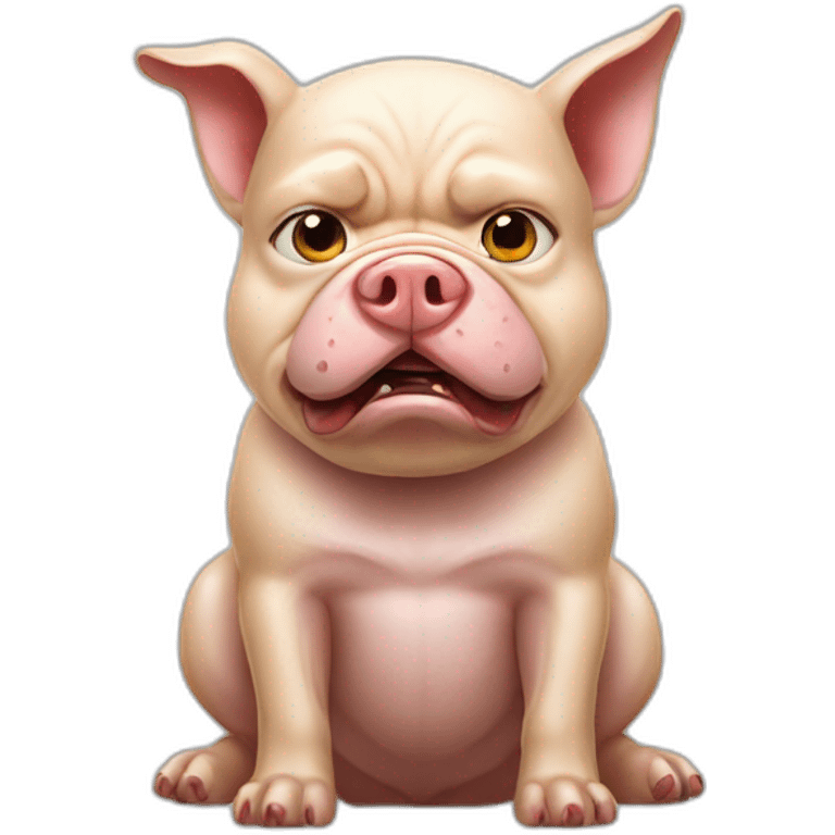 Angry putin doggy pig emoji