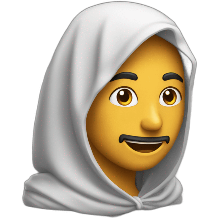 un chauve sur un arabe emoji