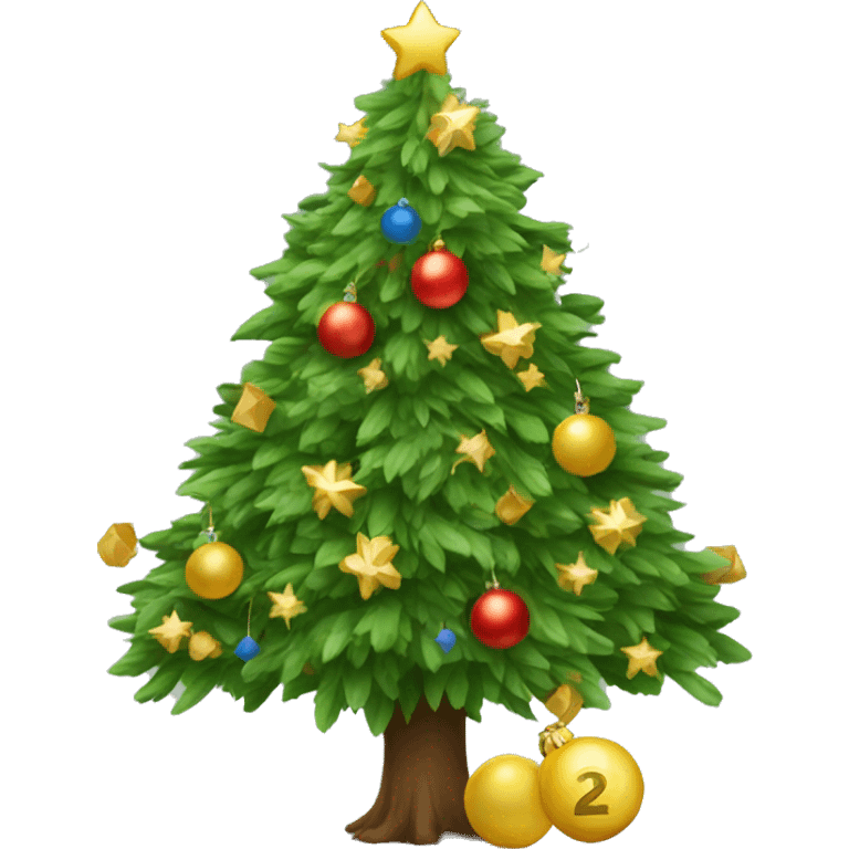 New year tree emoji