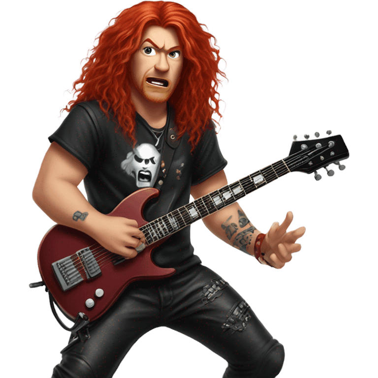 heavy metal dude red hair emoji