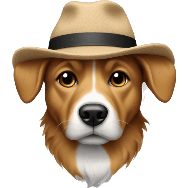 Dog with hat emoji