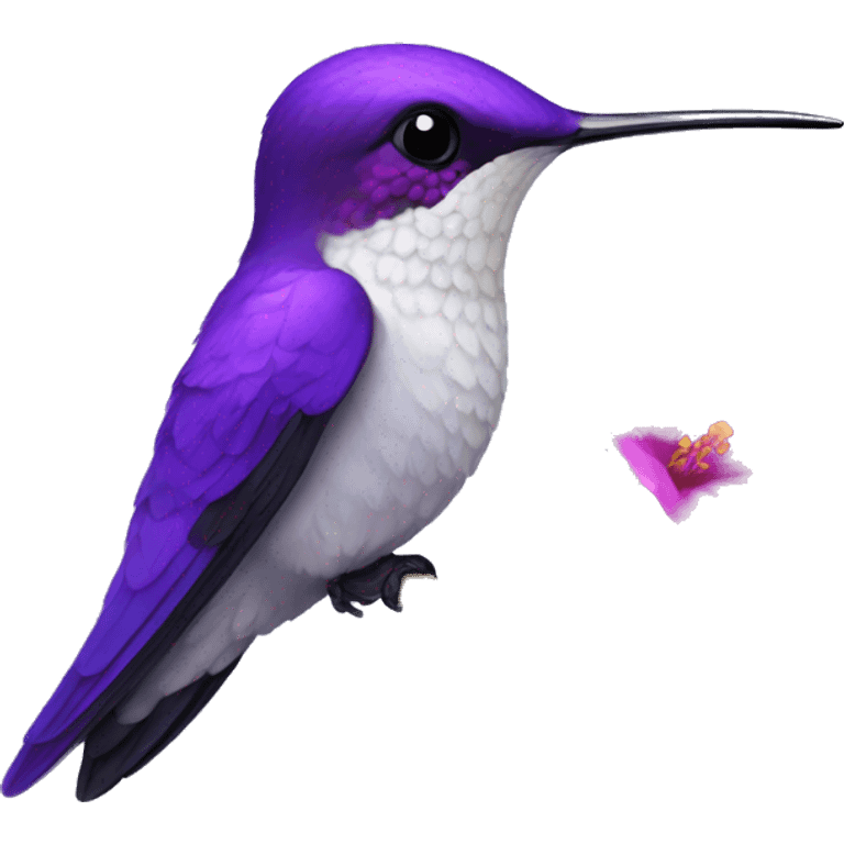 Violet hummingbird emoji