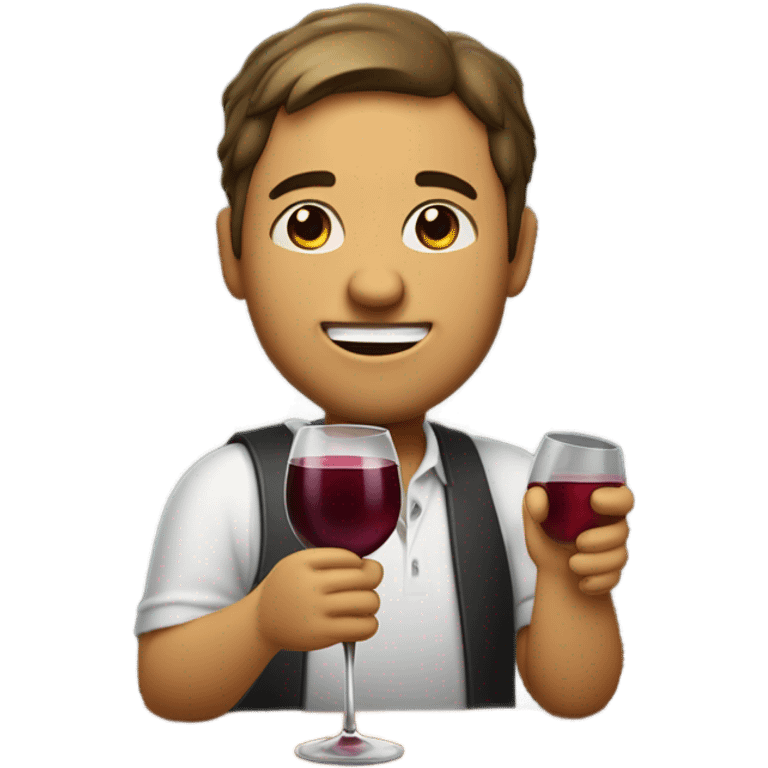 wine drunk  emoji