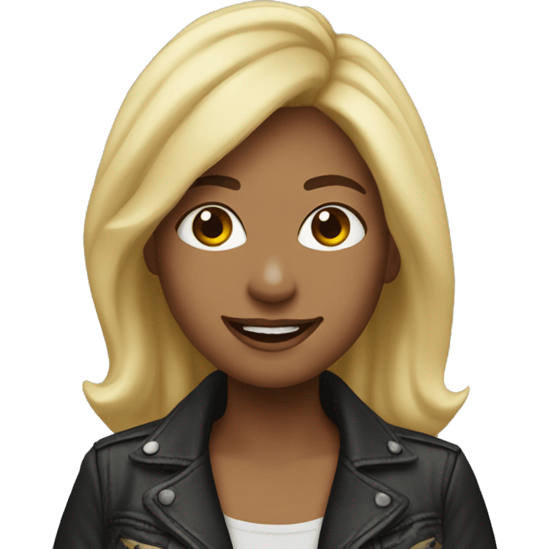 My wife as a rockstar emoji