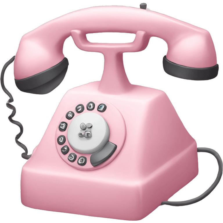 pastel pink telephone emoji