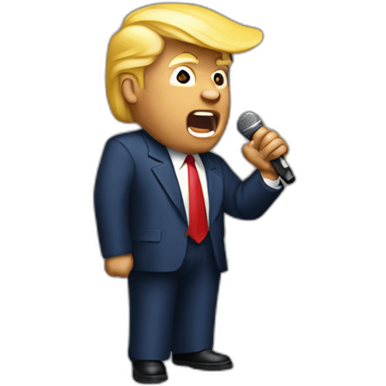 Donald Trump singing hip hop emoji